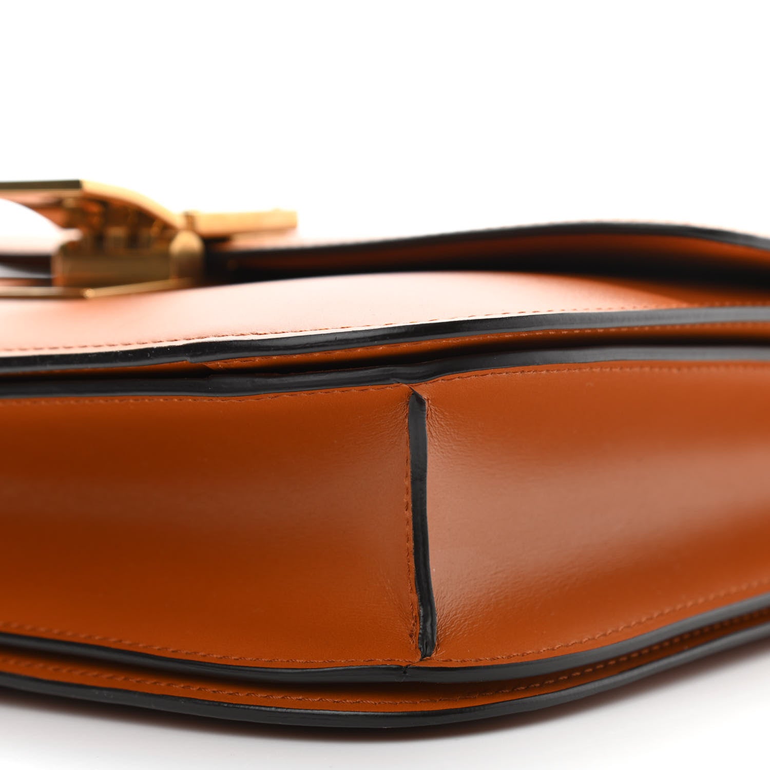 Celine Box Calfskin Medium Classic Box Flap Bag Chestnut 10 of 13