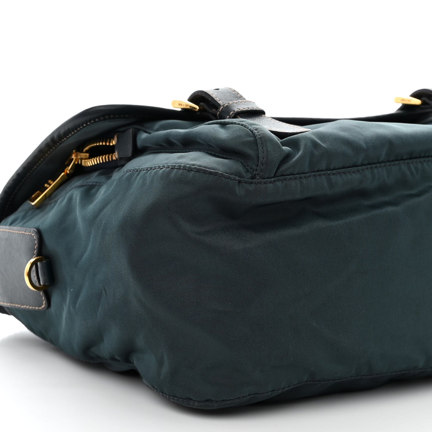 Tessuto Nylon Saffiano Vela Messenger Bag Navy