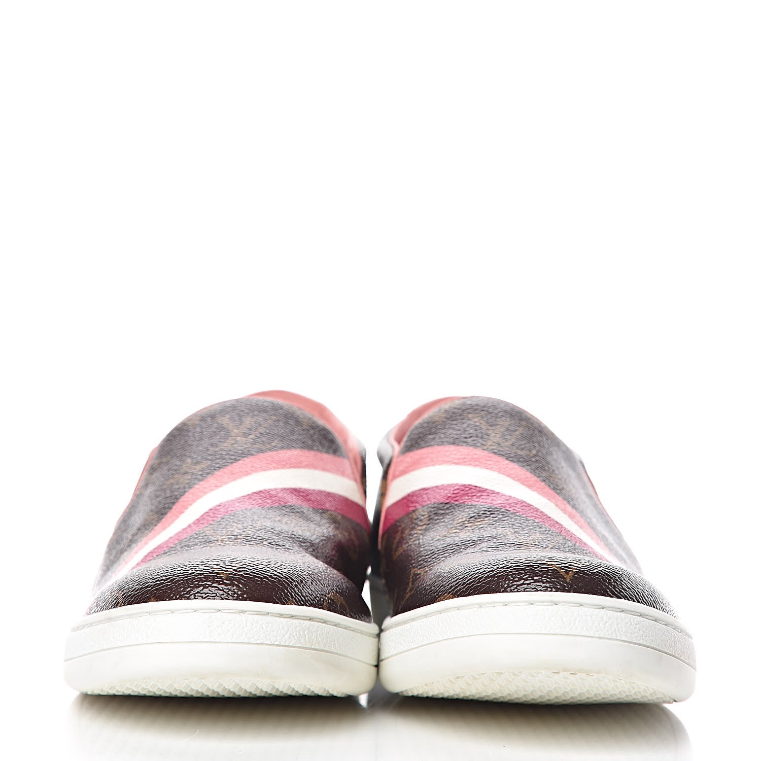 Louis Vuitton Monogram Frontrow Slip On Sneakers 40 Rouge 2 of 11