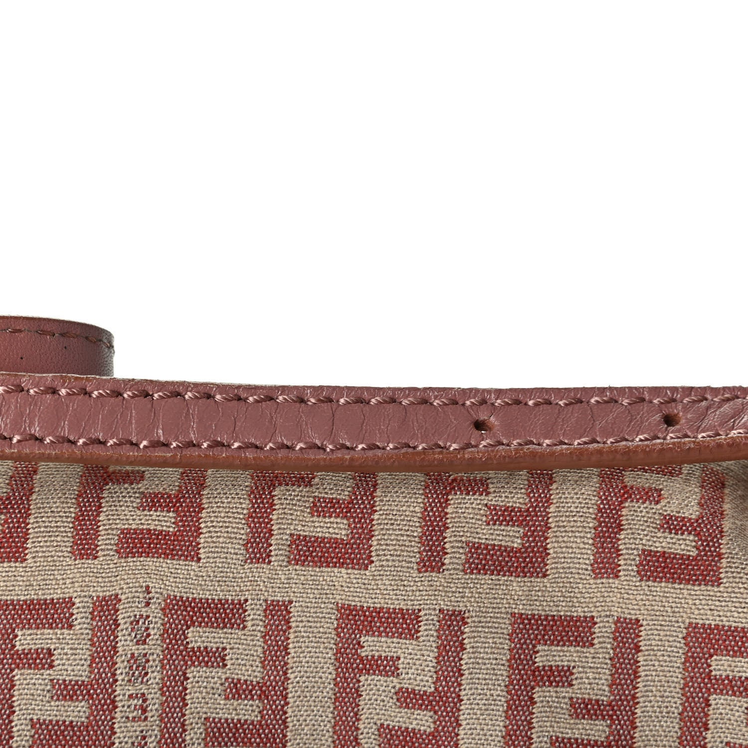 Fendi Zucchino Vitello Mini Mama Baguette Beige Bruciato Bois de Rose 6 of 6