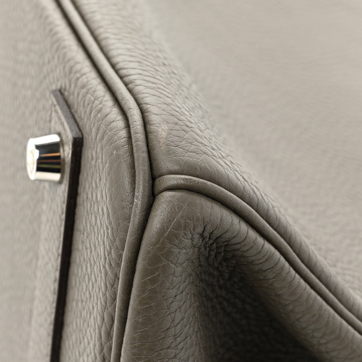Hermes Togo Birkin 40 Etain 10 of 14