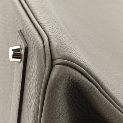 Hermes Togo Birkin 40 Etain 10 of 14