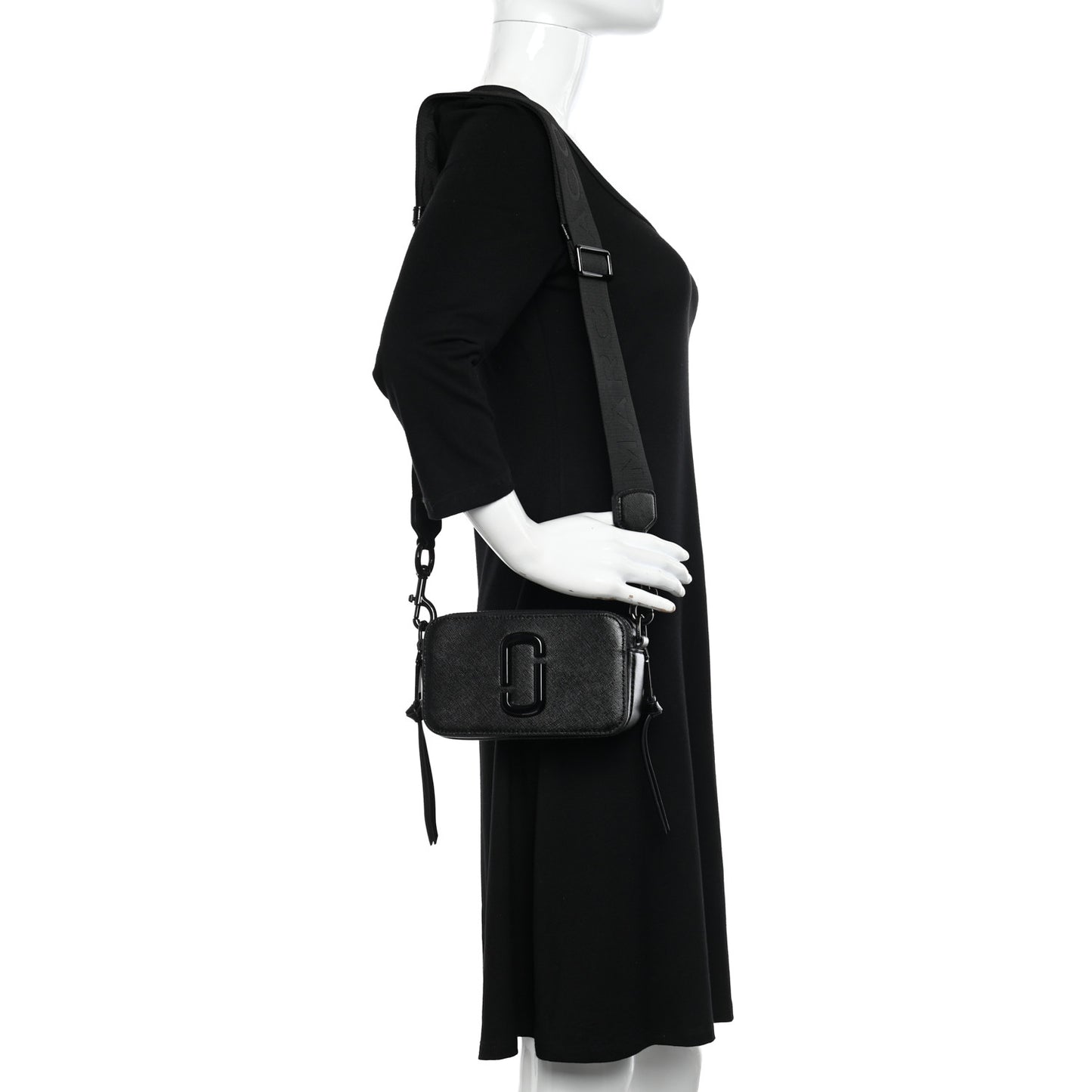 Saffiano Snapshot Camera Bag Black