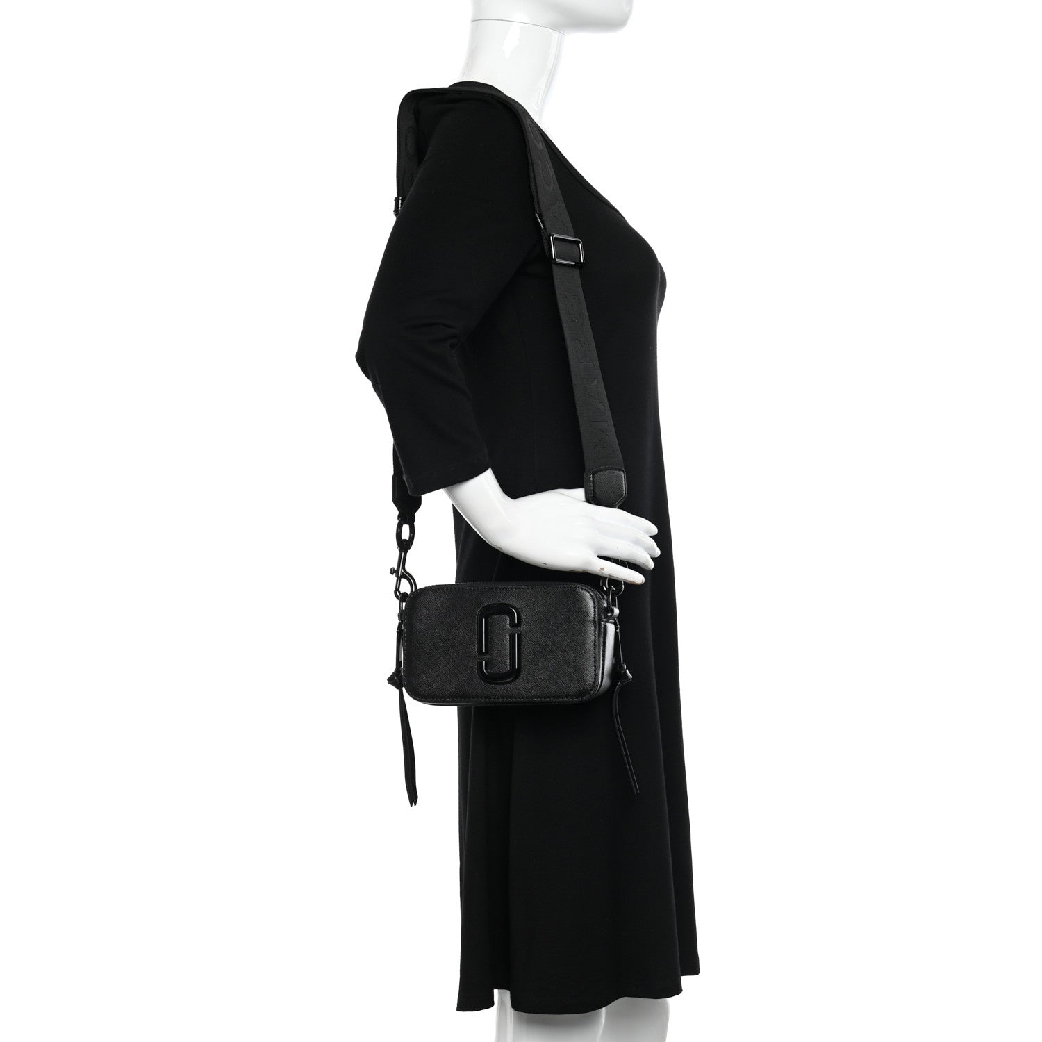 Marc Jacobs Saffiano Snapshot Camera Bag Black 2 of 10