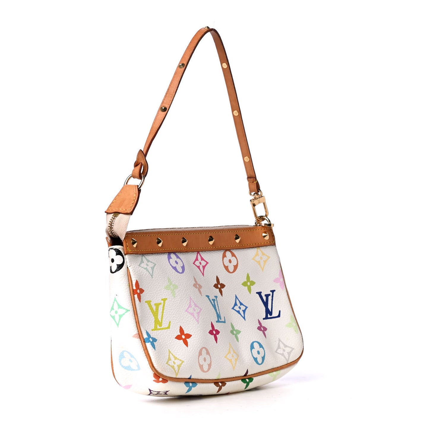 Monogram Multicolor Pochette Accessories White