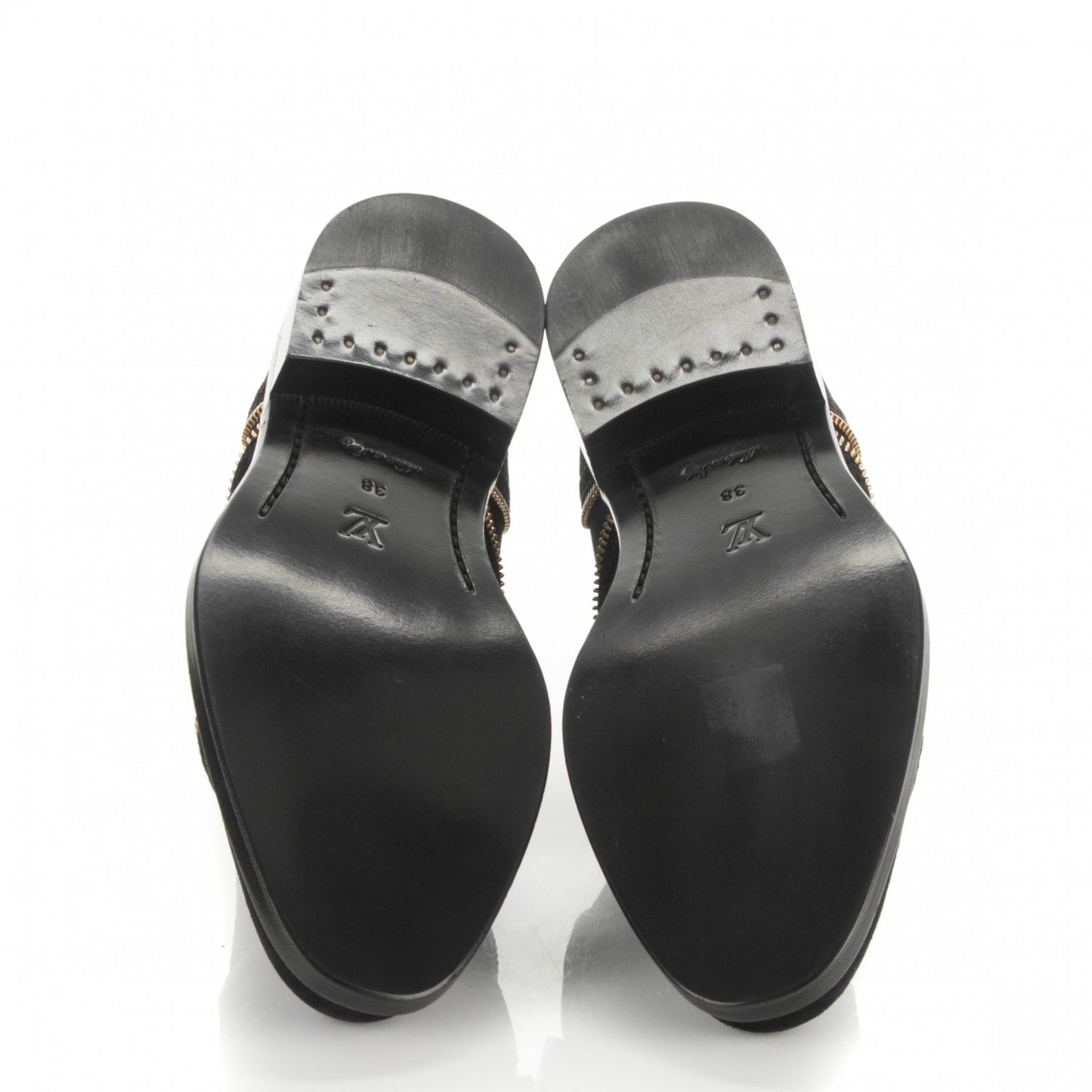 Suede Tomboy Richelieu Oxford Flats 38 Black