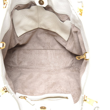 Tom Ford Grained Calfskin Sedgwick Medium Zipper Tote White 4 of 9