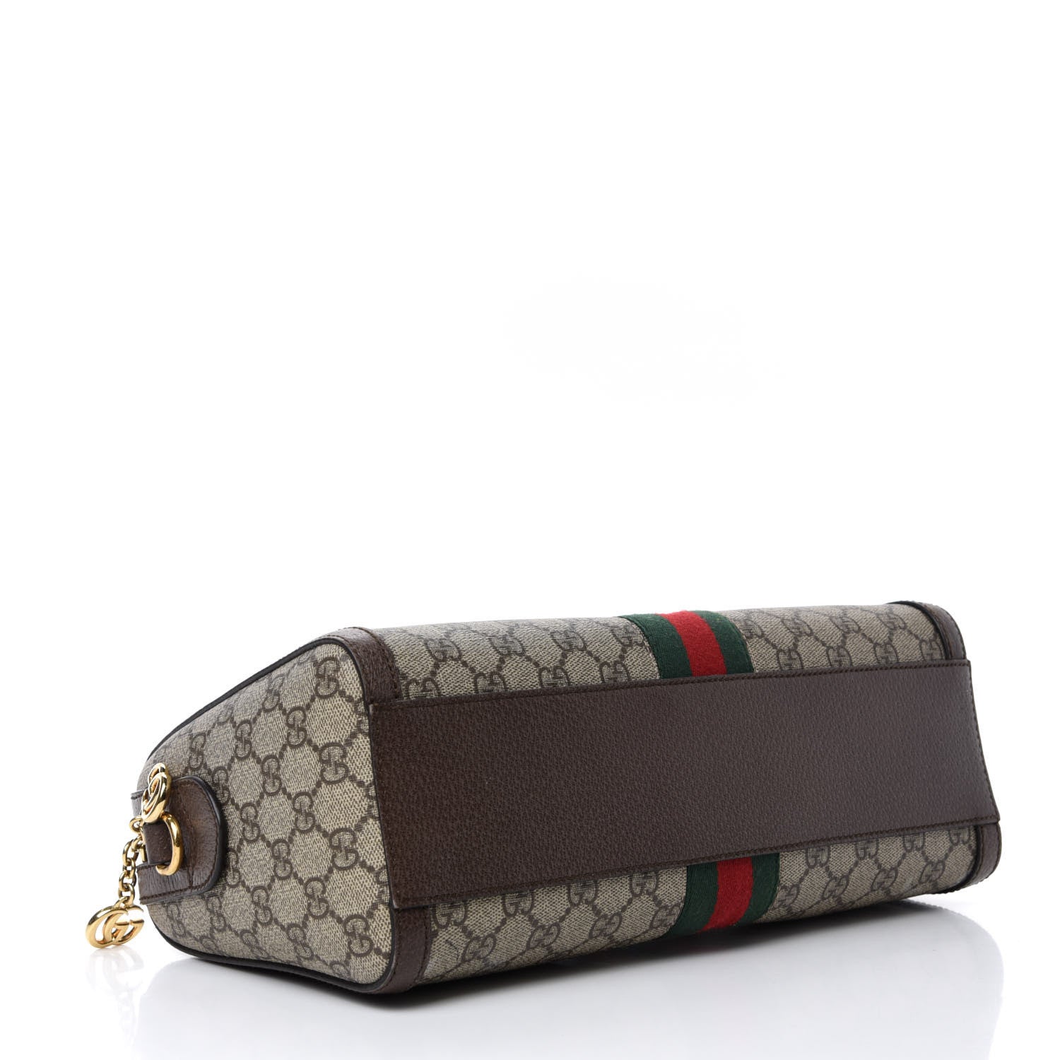 Gucci GG Supreme Monogram Web Medium Ophidia Boston Brown 5 of 13