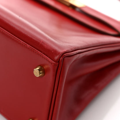 Hermes Box Kelly Retourne 28 Rouge Vif 9 of 9