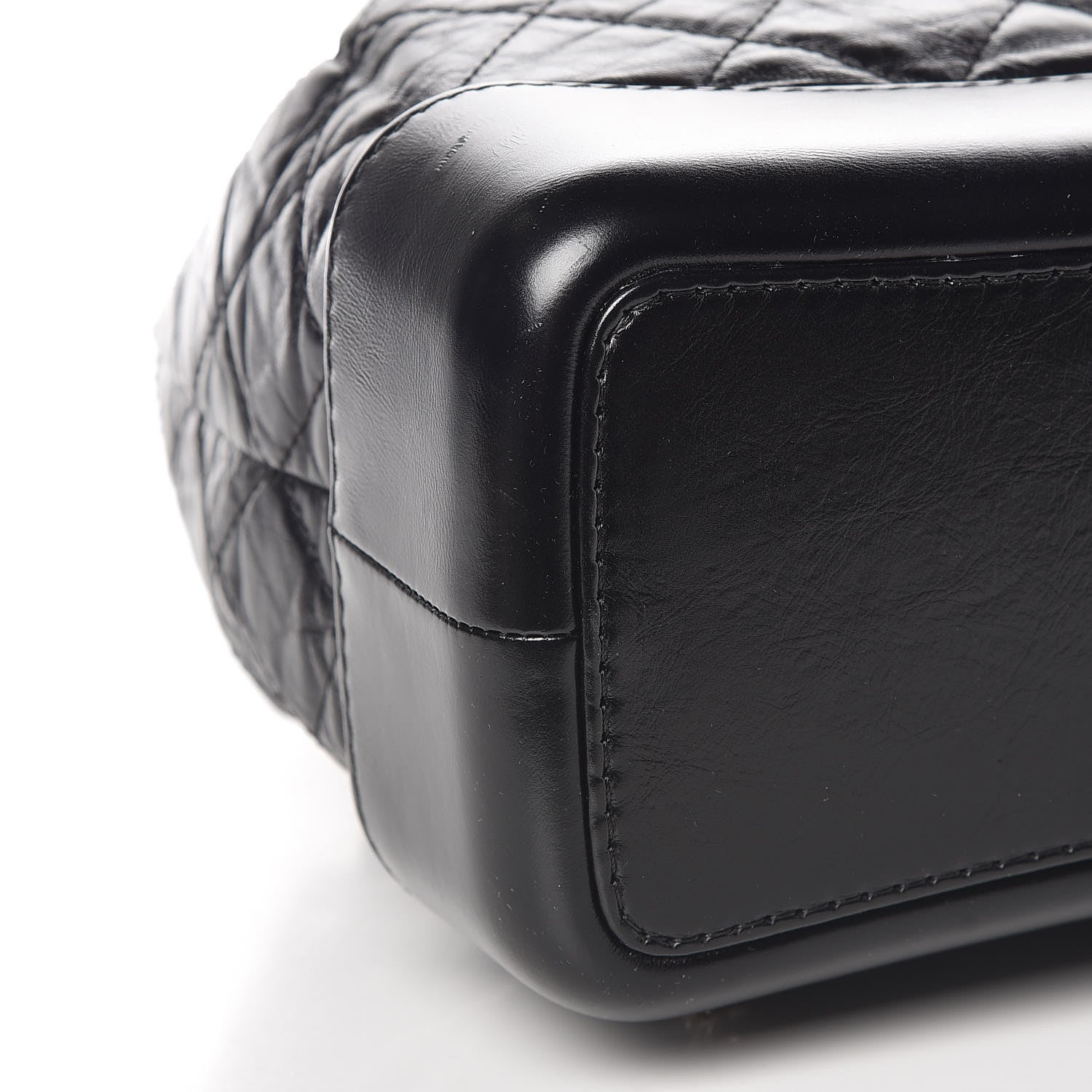 Chanel Aged Calfskin Quilted Gabrielle Backpack Black 8 of 9