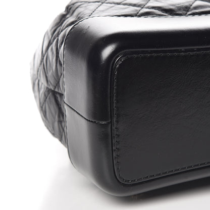 Chanel Aged Calfskin Quilted Gabrielle Backpack Black 8 of 9