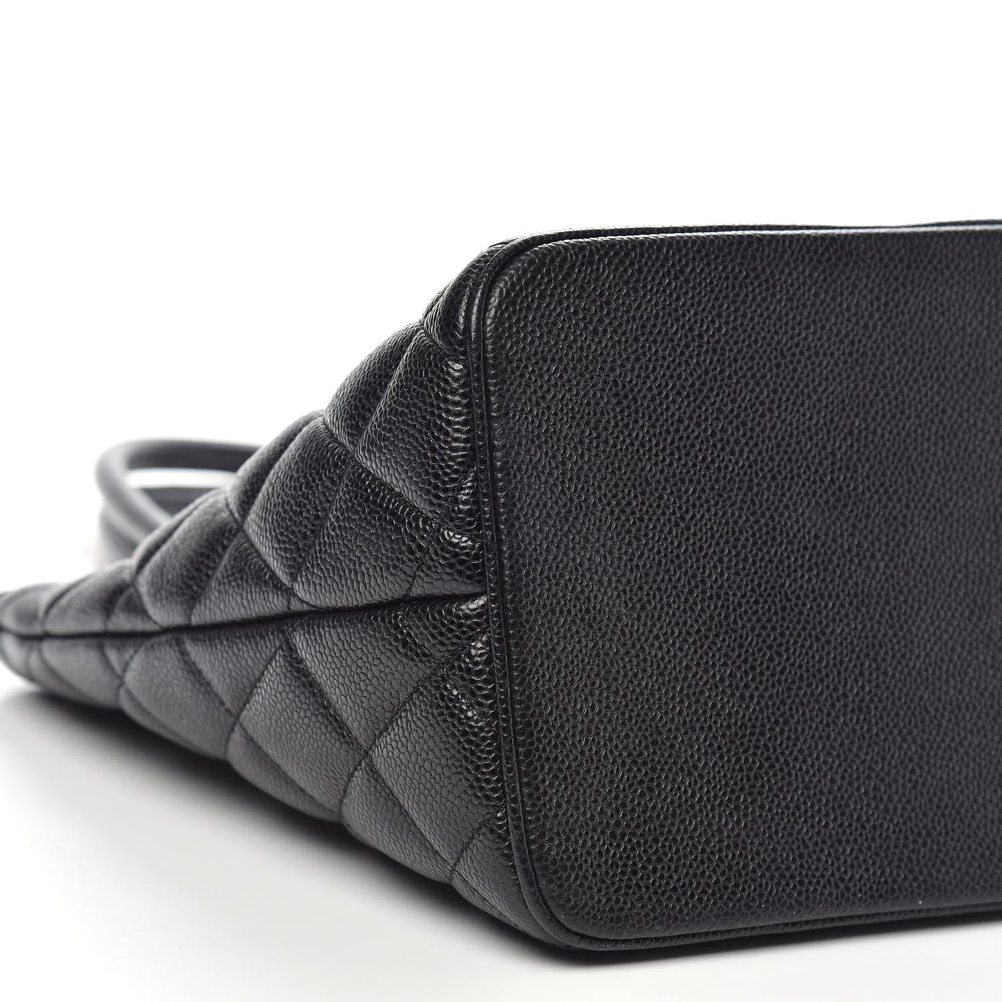 Caviar Quilted Medallion Tote Black