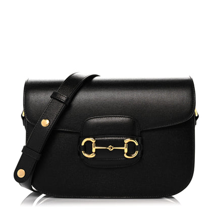Gucci Azalea Calfskin Horsebit 1955 Shoulder Bag Black 1 of 13