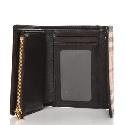 Burberry Haymarket Check Medium Bellfield ID Wallet Chocolate 5 of 7