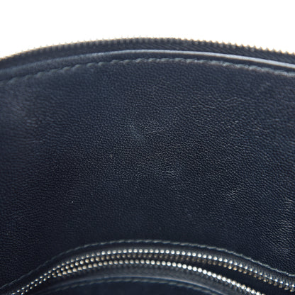 Balenciaga Calfskin Losange Monogram S Ville Top Handle Bag Black Grey 7 of 11