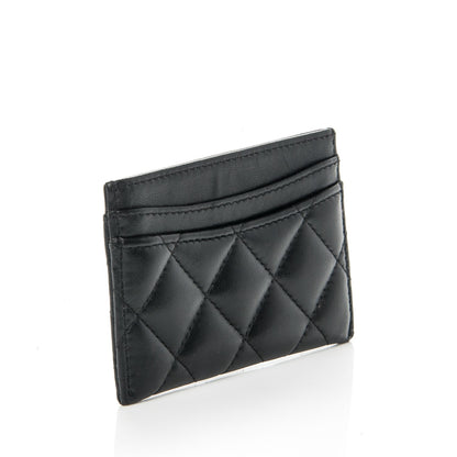 Chanel Lambskin Quilted Card Holder Black 3 of 8