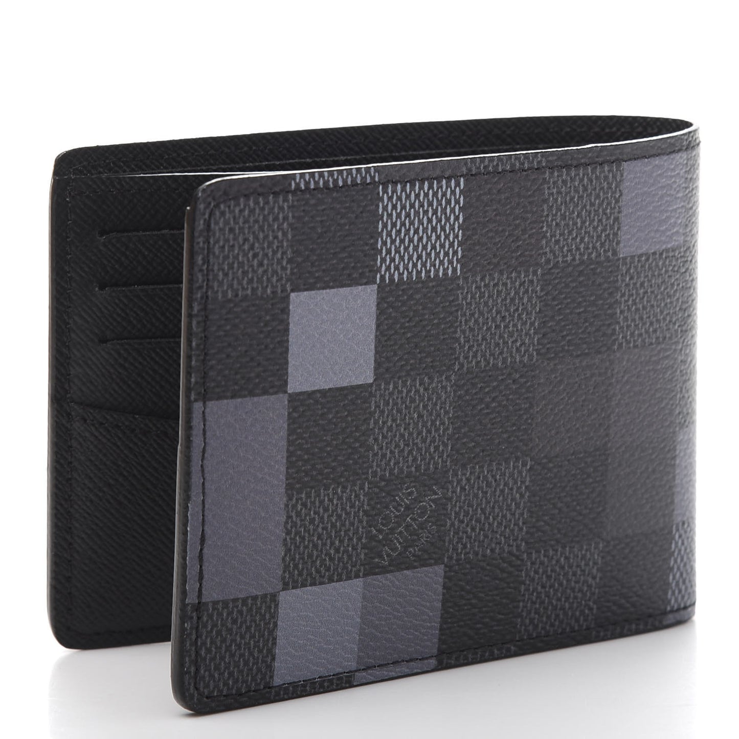 Damier Graphite Pixel Slender Wallet Gris