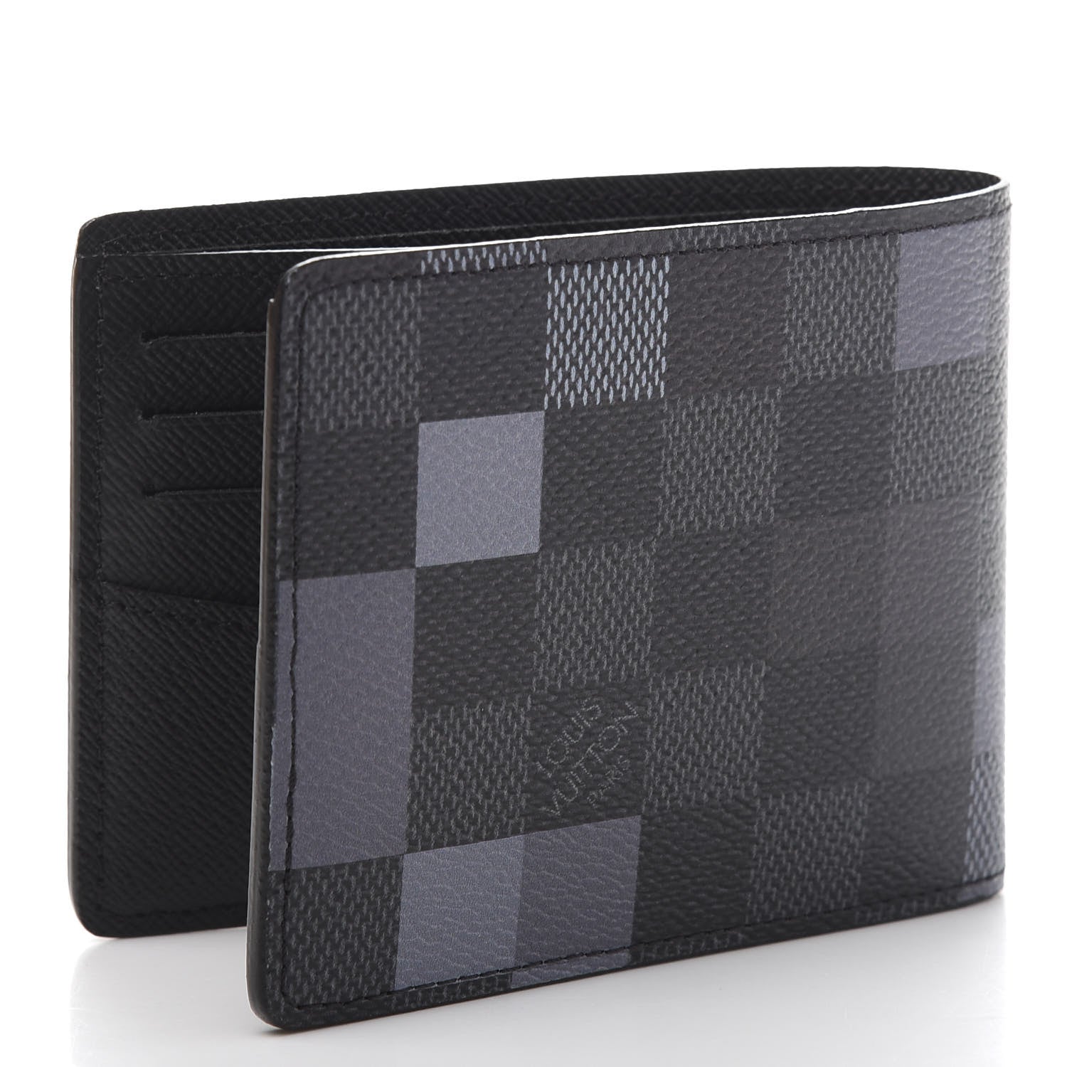 Louis Vuitton Damier Graphite Pixel Slender Wallet Gris 3 of 9