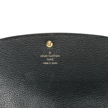 Louis Vuitton Empreinte Monogram Giant Emilie Wallet Black Beige 6 of 7