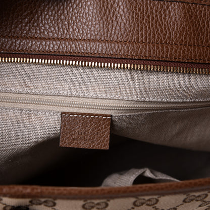 Gucci Monogram Medium Bree Zippered Tote Beige Tabacco 5 of 5