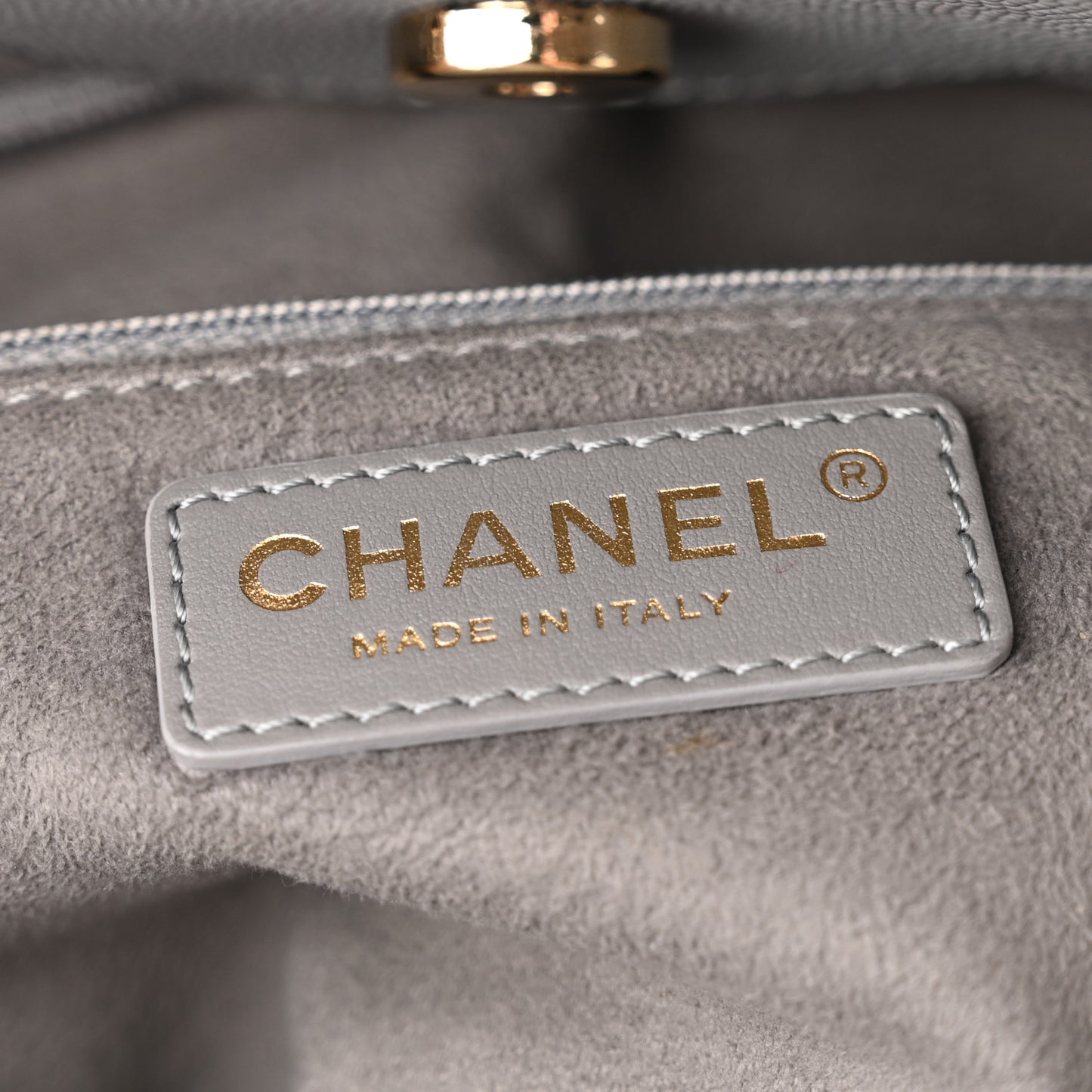 Caviar Studded Small Deauville Tote Grey