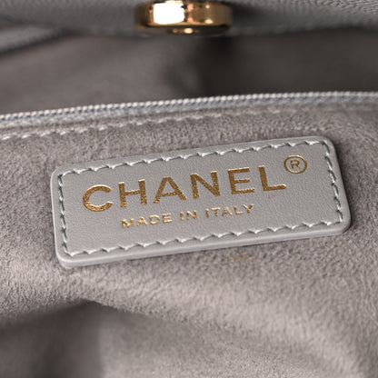 Chanel Caviar Studded Small Deauville Tote Grey 6 of 10