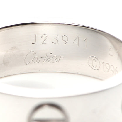 Cartier 18K White Gold 5.5mm LOVE Ring 51 5.75 4 of 4