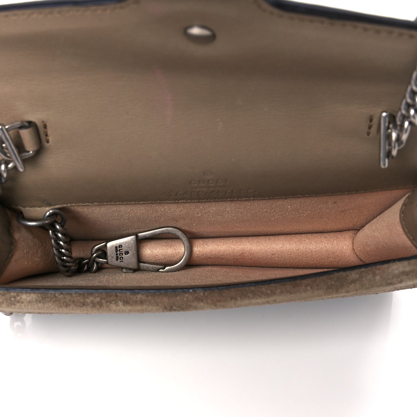 GG Supreme Monogram Super Mini Dionysus Shoulder Bag Taupe