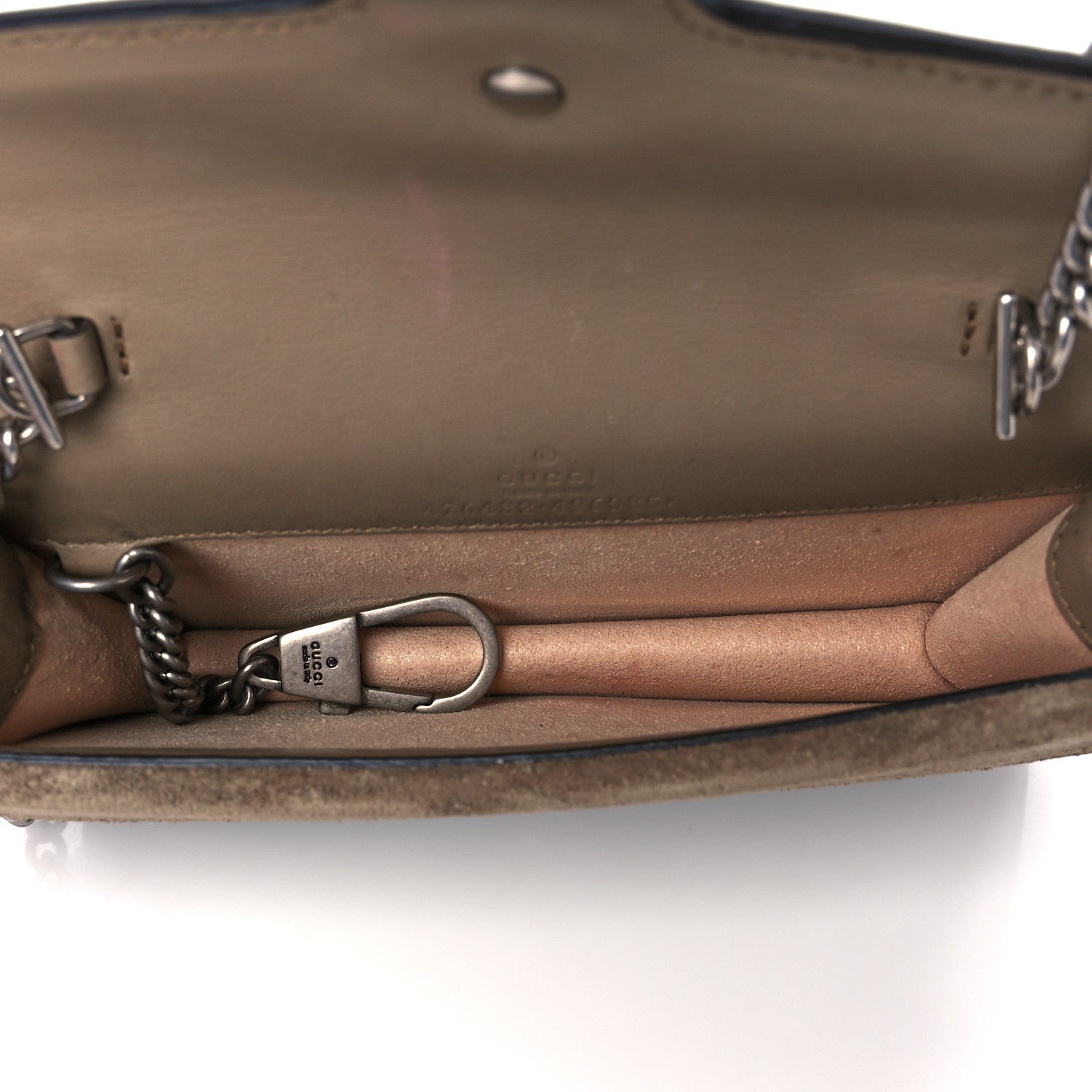Gucci GG Supreme Monogram Super Mini Dionysus Shoulder Bag Taupe 5 of 9