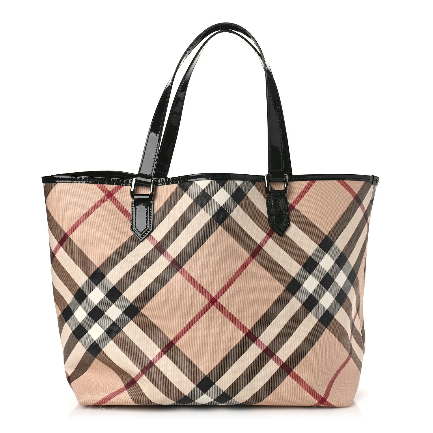 Burberry Supernova Check Large Nickie Tote Black 3 of 9