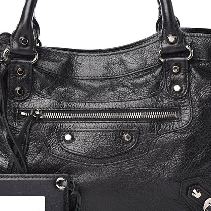 Balenciaga Agneau Classic Silver Hardware Town Black 16 of 16