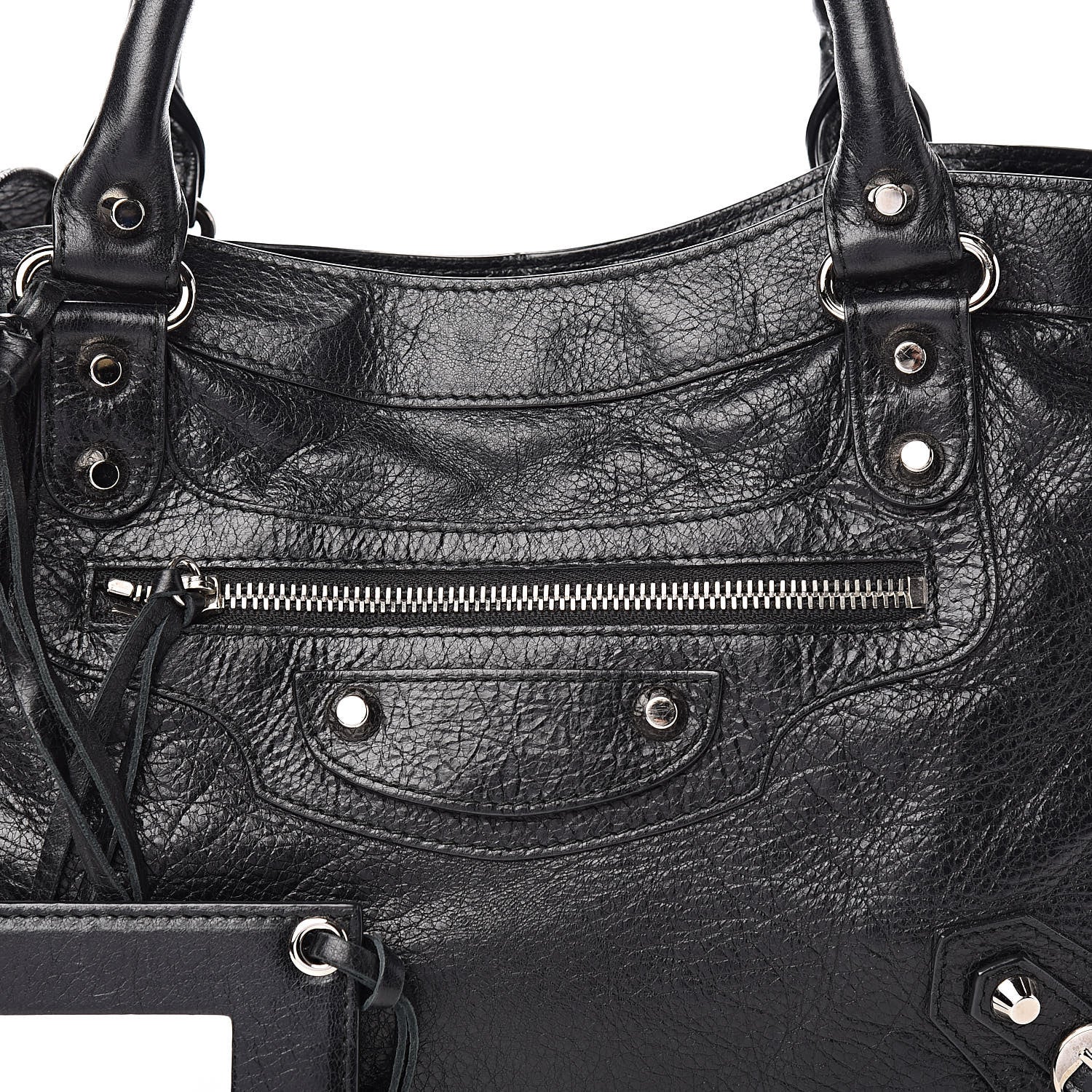 Balenciaga Agneau Classic Silver Hardware Town Black 16 of 16