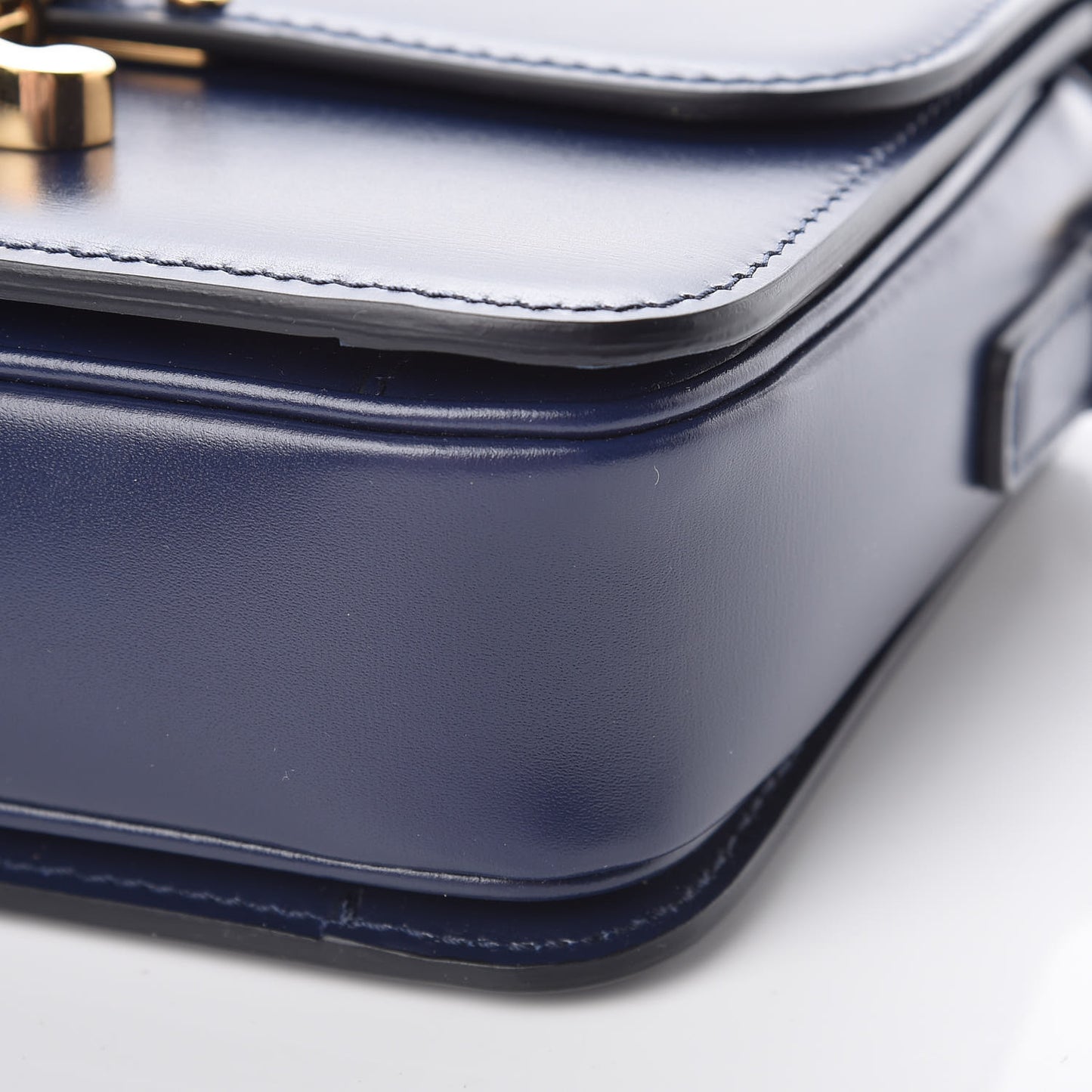 Shiny Calfskin Teen Triomphe Dark Blue