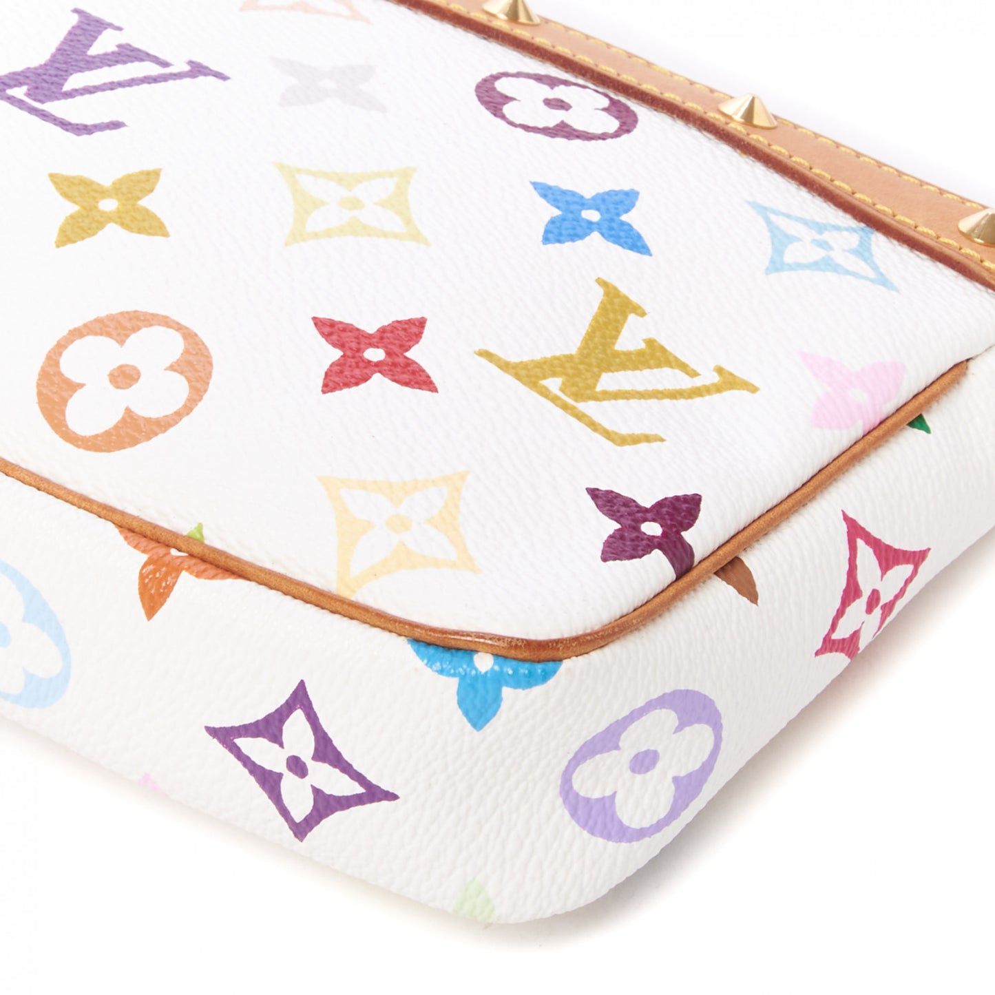 Monogram Multicolor Pochette Accessories White
