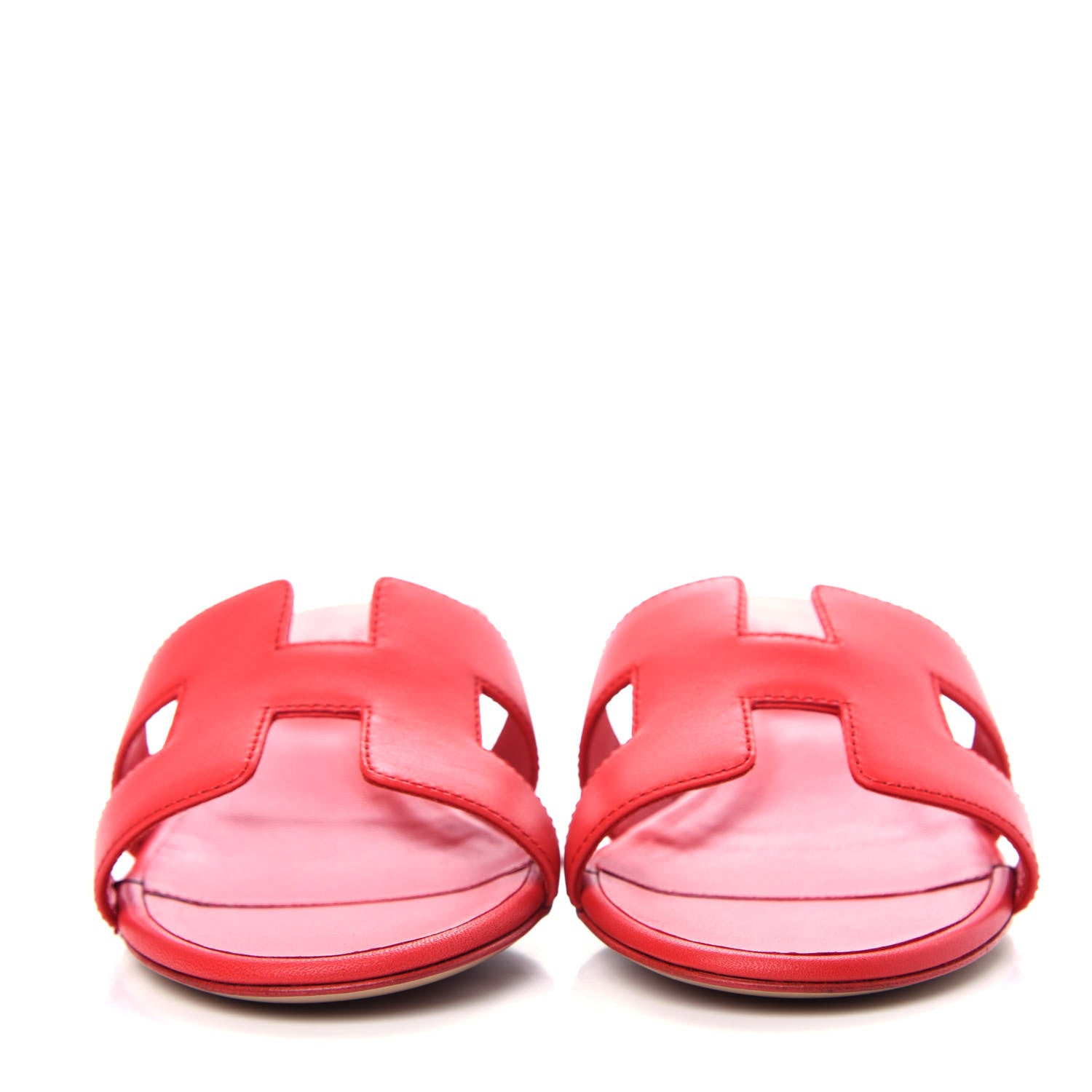 Hermes Calfskin Oasis Sandals 36 Rouge Bali 2 of 11