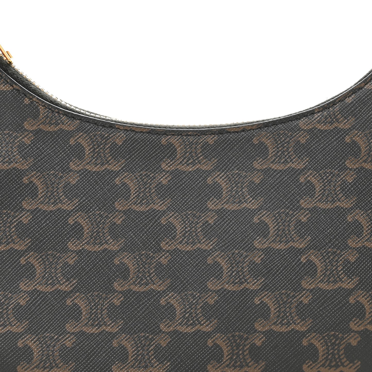 Triomphe Canvas Calfskin Ava Shoulder Bag Tan