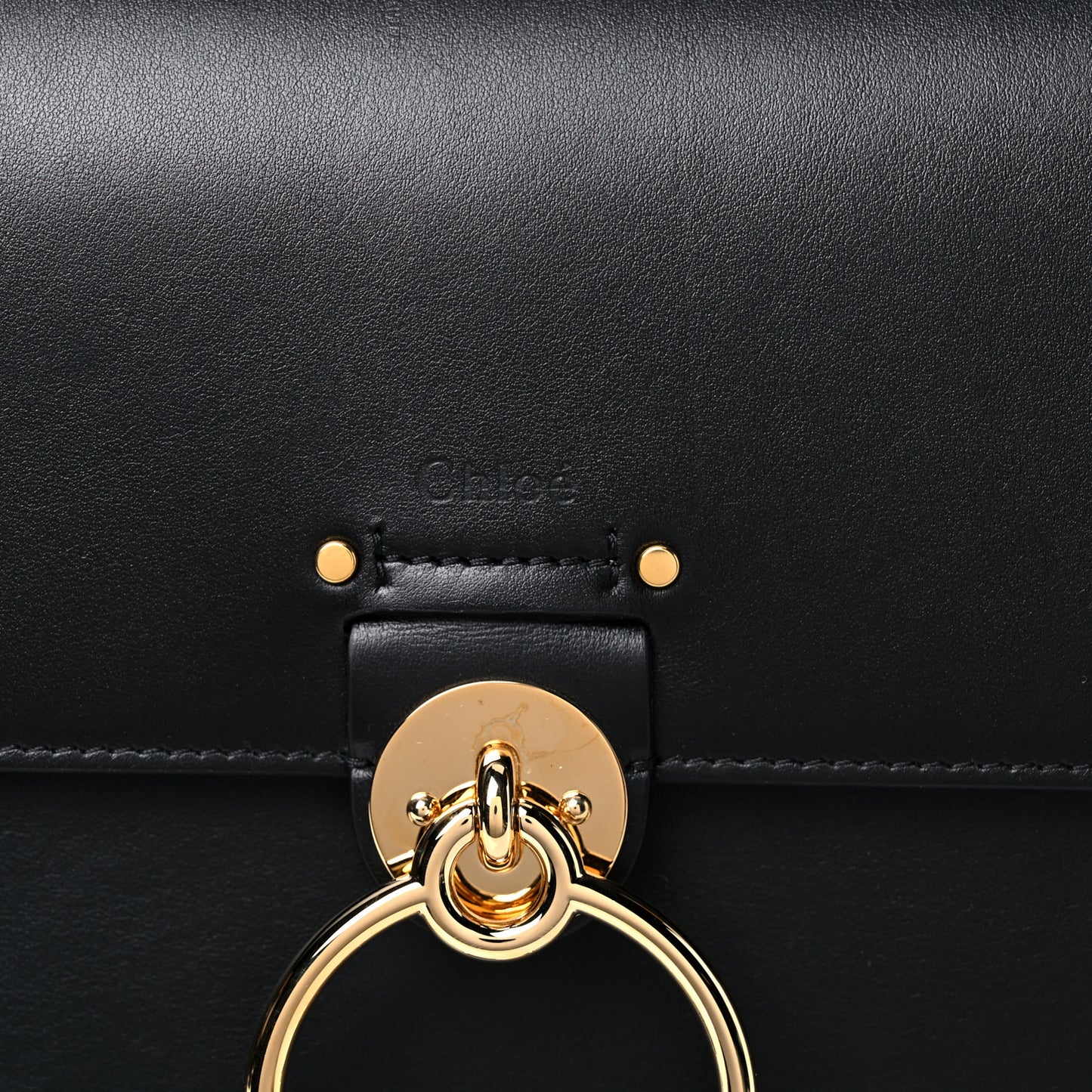 Calfskin Large Tess Bag Black