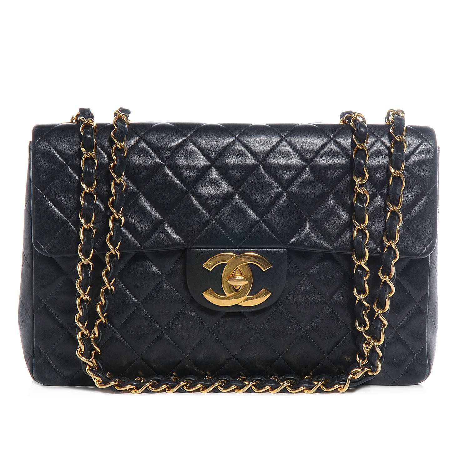 Chanel Lambskin XL Jumbo Flap Black 1 of 8
