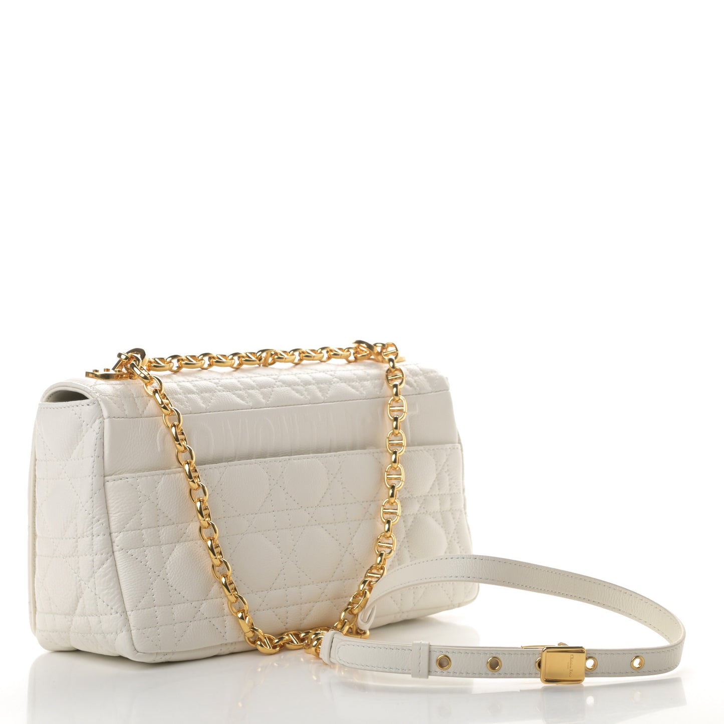 Lambskin Cannage Medium Dior Bag Ivory