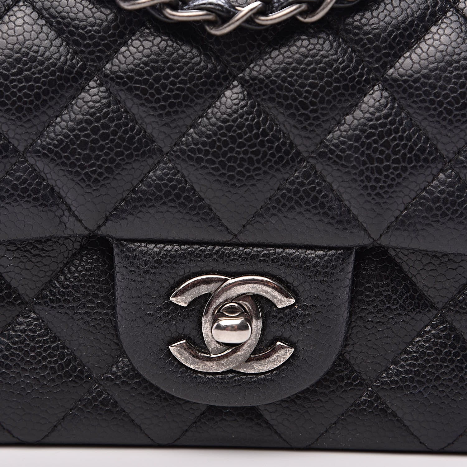 Chanel Caviar Quilted Mini Rectangular Flap Black 8 of 12