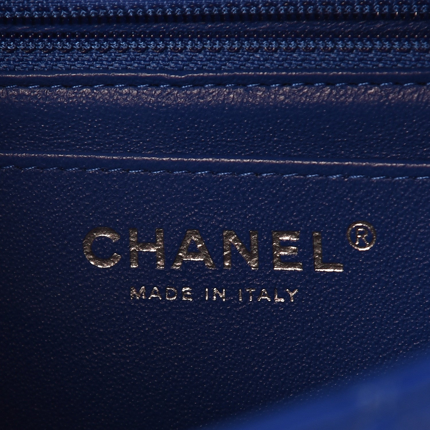 Chanel Lambskin Quilted Mini Rectangular Flap Blue 8 of 10