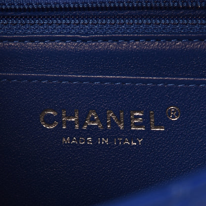 Chanel Lambskin Quilted Mini Rectangular Flap Blue 8 of 10