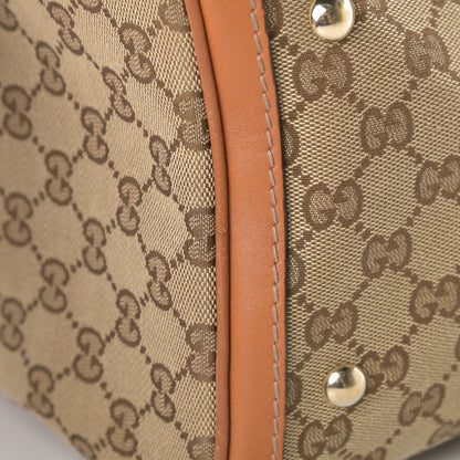Gucci Monogram Vintage Web Medium Boston Tobacco 16 of 17
