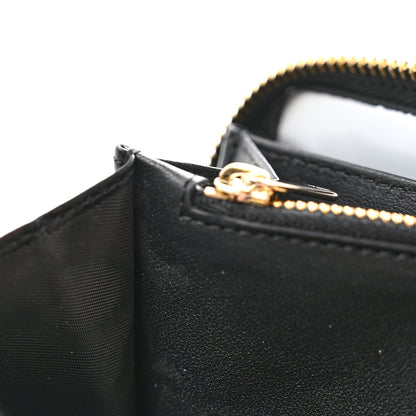 Christian Dior Lambskin Cannage Lady Dior Zip Wallet Black 8 of 8