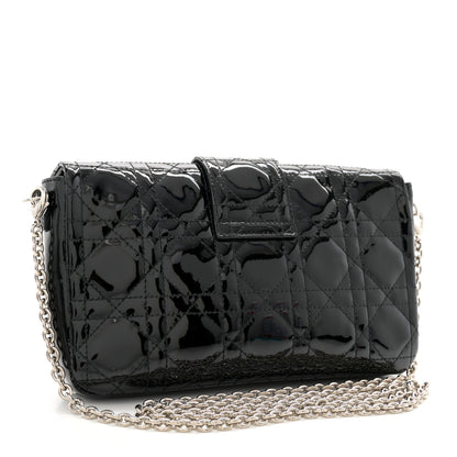 Christian Dior Patent Cannage New Lock Pouch Black 3 of 11