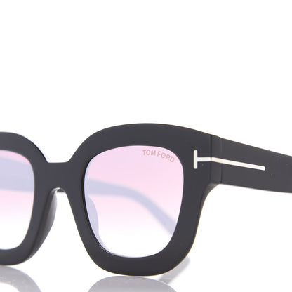 Tom Ford Square Acetate Pia Sunglasses TF659 Black 7 of 8