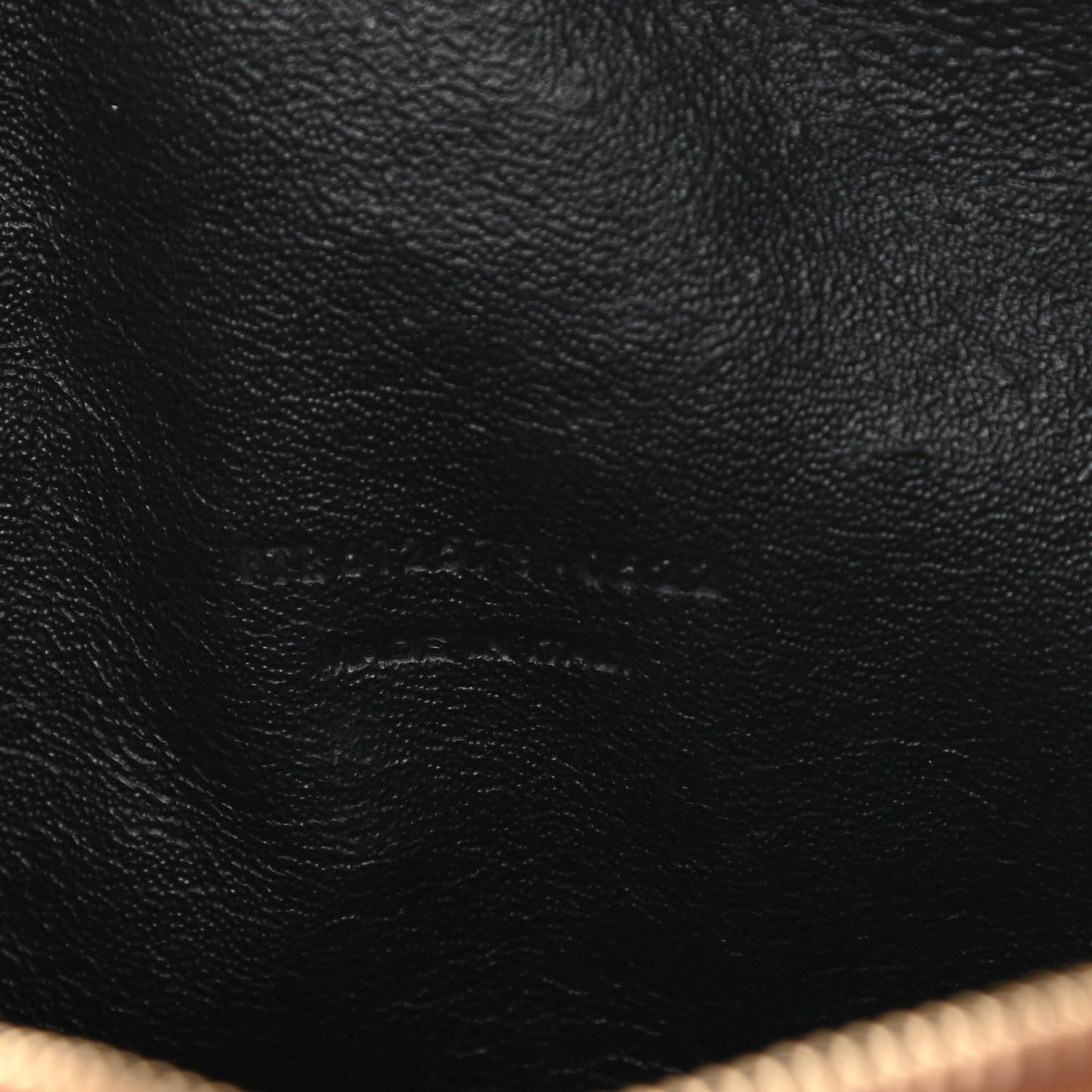 Grain De Poudre Matelasse Monogram Mini Lou Camera Bag Dark Natural