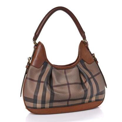 Burberry Smoked Check Brooklyn Hobo Tan 2 of 10