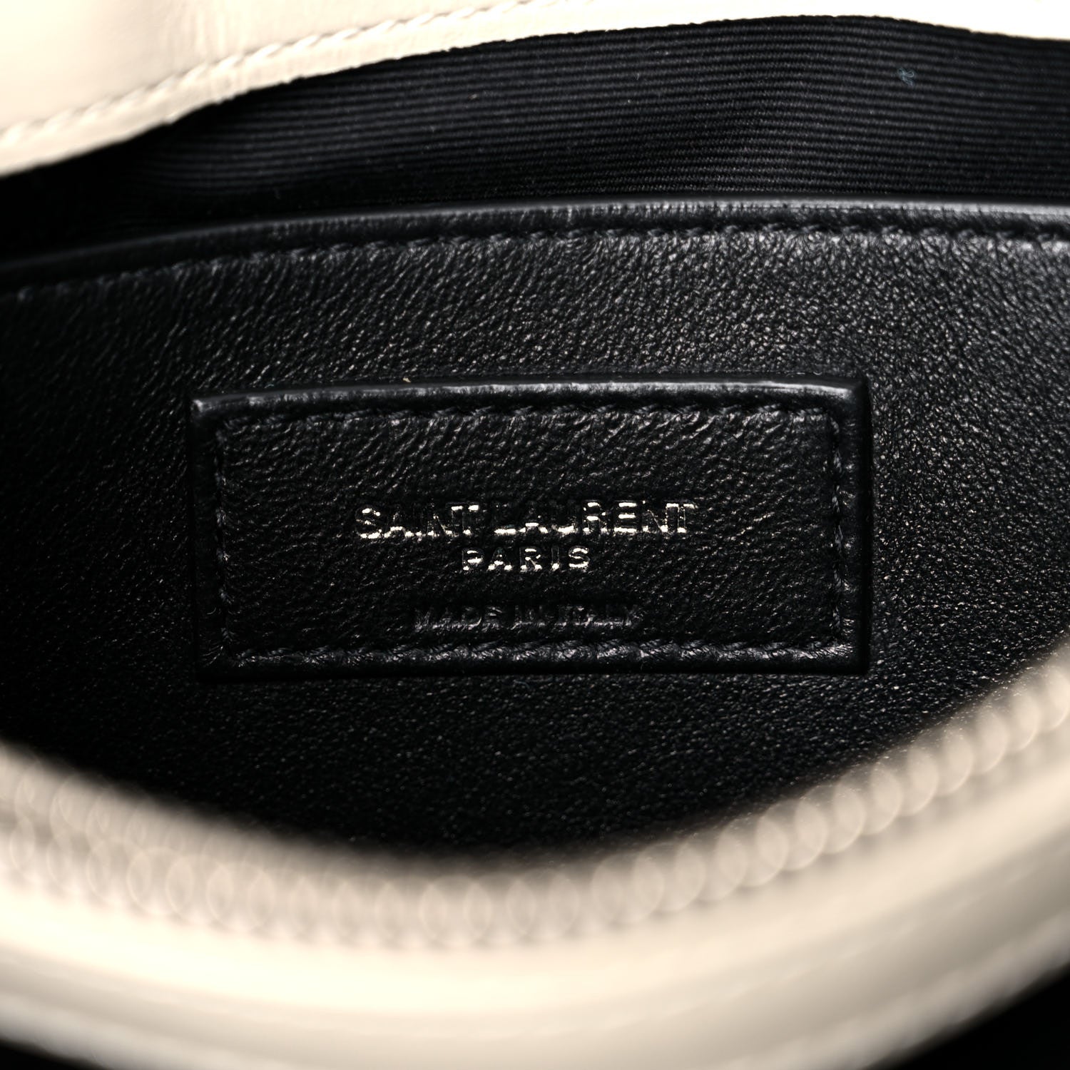 Saint Laurent Calfskin Y Quilted Monogram Small Loulou Chain Satchel Crema Soft 7 of 11