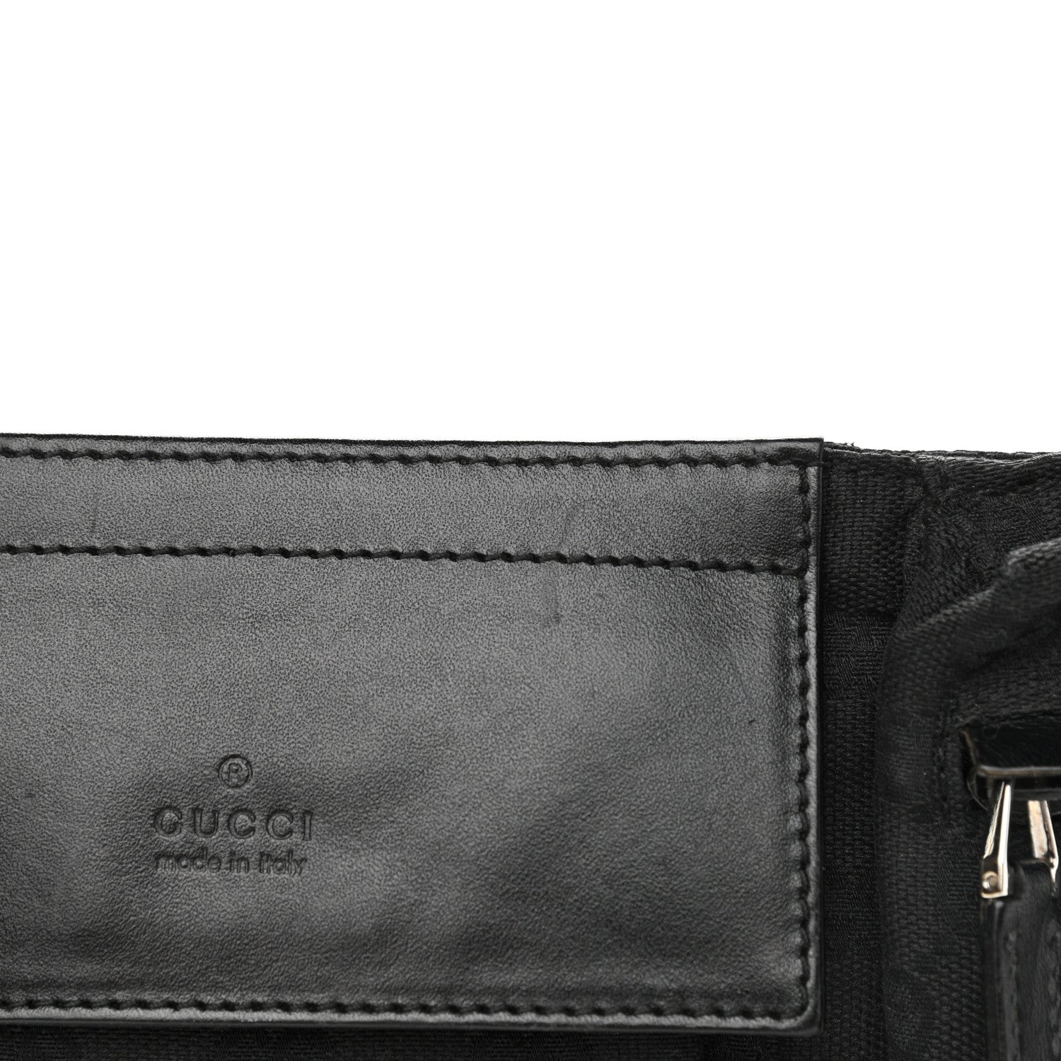 Gucci GG Monogram Double Pocket Belt Bag Black 13 of 13